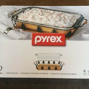 Pyrex Festive Christmas Tree Baking Dish 2 Piece 9x13